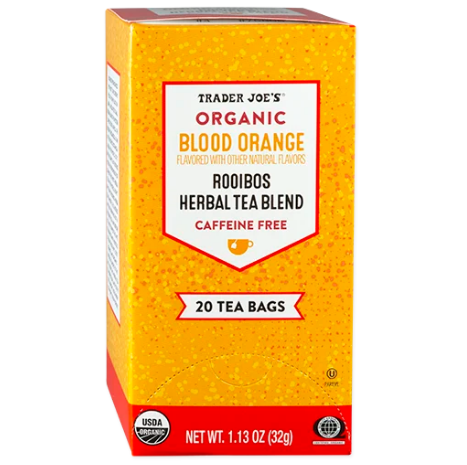 트레이더 조 Trader Joe's Organic Blood Orange Rooibos Herbal Tea Blend