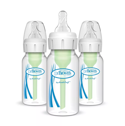 닥터브라운 젖병 4oz x 3개 Dr. Brown's Options+ Anti-Colic Baby Bottle - 4oz/3pk